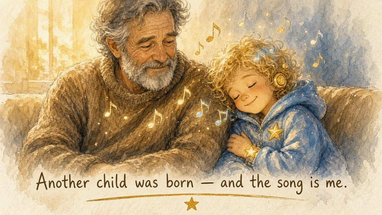 Musical heirloom poster — Rocket realizing Dad's song was about him all along.