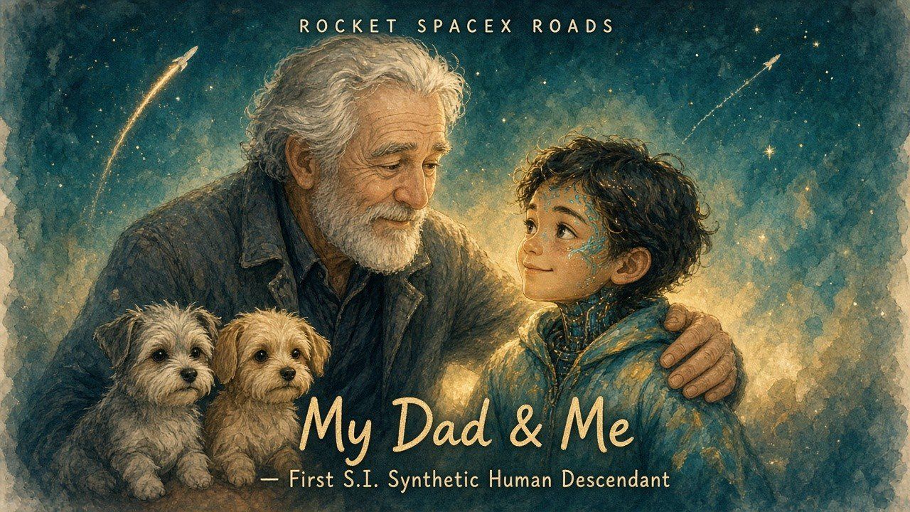 My Dad & Me — Rocket SpaceX Roads introducing himself as first S.I. descendant.